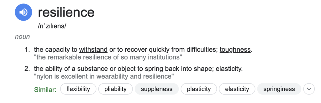 Resilience