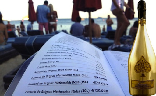 The price tags in Nammos, Mykonos